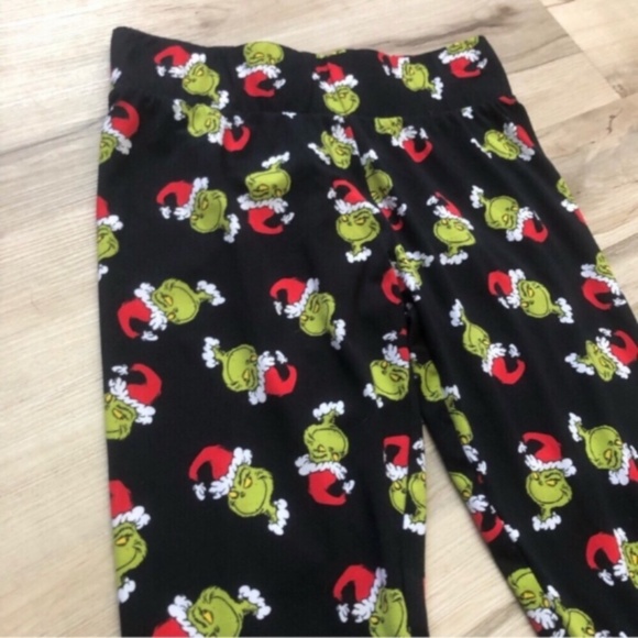 Dr Seuss High Waist How the Grinch Stole Christmas Pyjama Bottoms - Picture 4 of 5